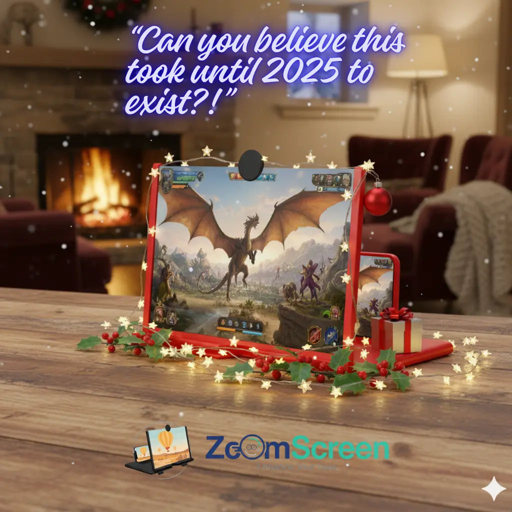 ZoomScreen 10 & 12-Inch Lightweight Folding Screen Magnifier ZoomScreen